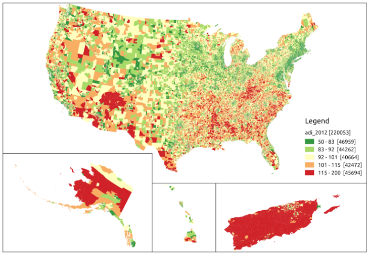 2012 ADI by census