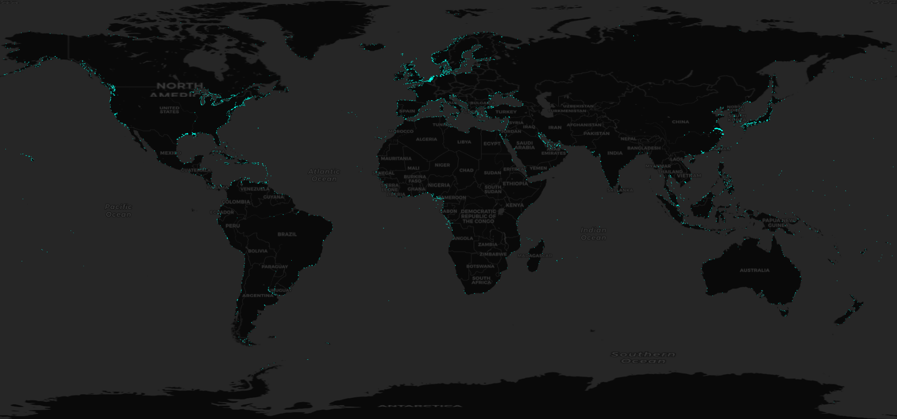 All the ports in the world