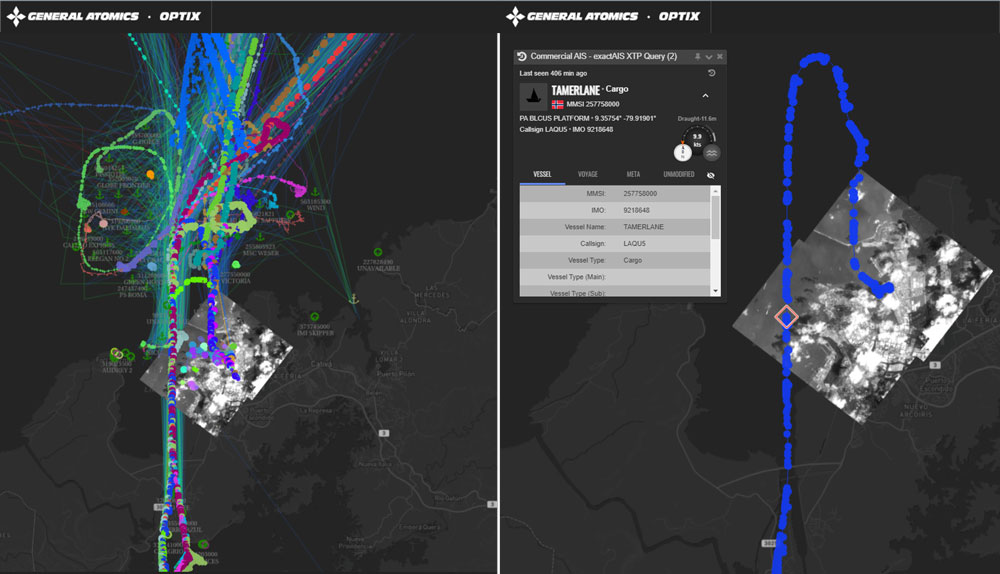 Figure 2: Optix equips analysts with a sophisticated suite of tools designed to sift through the cacophony of data, thereby facilitating the provision of nuanced context to real-world events.