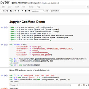 GeoMesa analytics in a Jupyter notebook